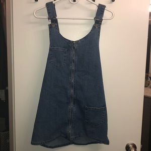 Jean overall dress